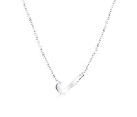 Letter J Silver Necklace SPE-5524